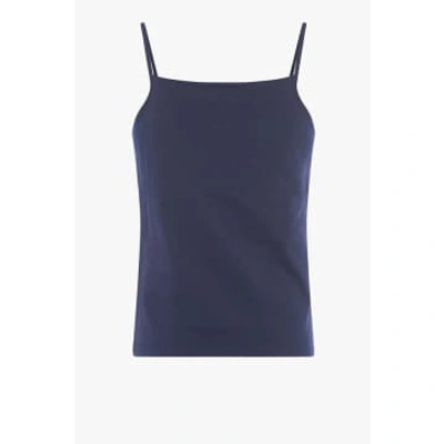 Shop Great Plains Organic Fitted Cami-classis Navy-j60zo In Blue
