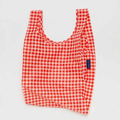 Shop Baggu Red Gingham Baby Size Reusable Bag
