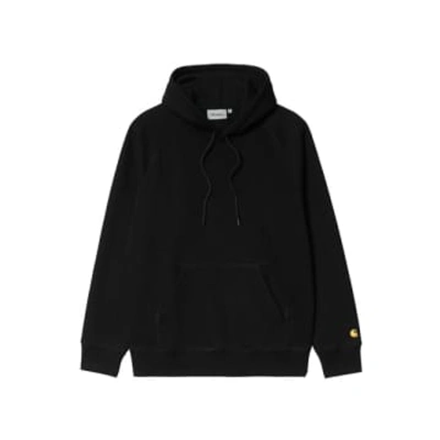 Shop Carhartt Sudadera Hooded Chase In Black