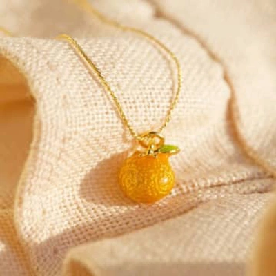 Shop Lisa Angel Tiny Orange Gold Necklace