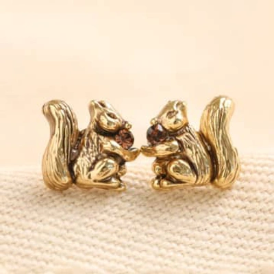 Shop Lisa Angel Squirrel Stud Earrings Gold