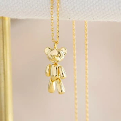 Shop Lisa Angel Dancing Teddy Bear Gold Necklace