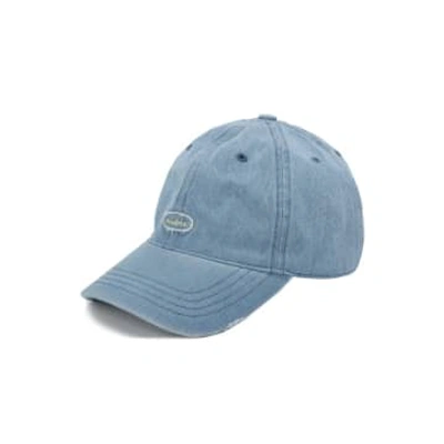 Shop Marram Trading Denim Cubic Cap In Blue
