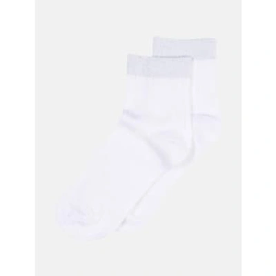 Shop Mp Denmark Darya Short Ankle Socks In White
