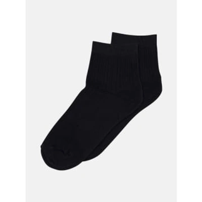 Shop Mp Denmark Darya Short Ankle Socks In Black