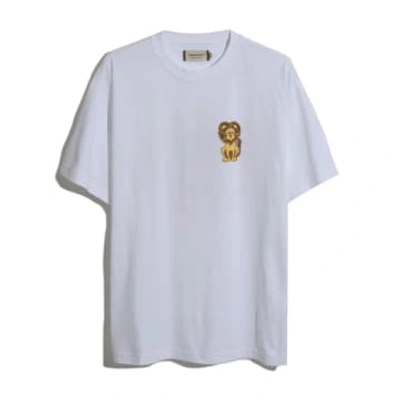 Shop Farah F4kse033 Xavier Graphic T Shirt In White