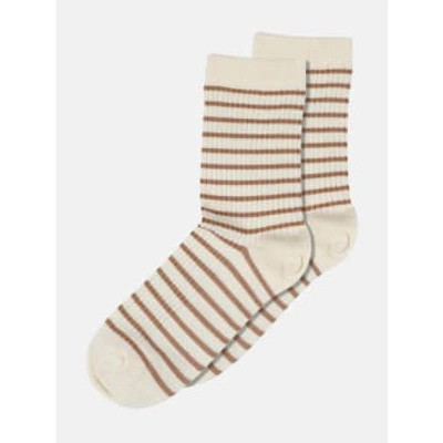 Shop Mp Denmark Lydia Ankle Socks In Brown