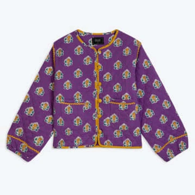 Shop Lowie Les Indiennes Lavender Quilted Jacket