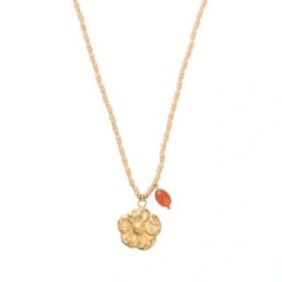 Shop A Beautiful Story Necklace Fantasy In Orange