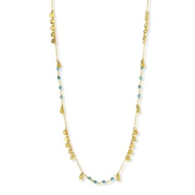 Shop Ashiana London Ruby Turquoise Necklace In Blue