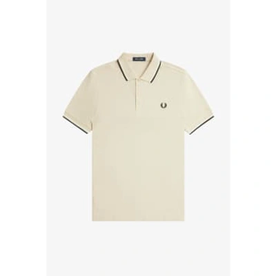 Shop Fred Perry M3600 Twin Tipped Polo In Black
