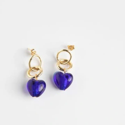 Shop Dlirio Love Blue Earrings