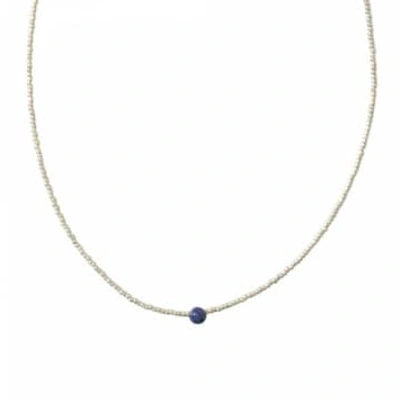 Shop A Beautiful Story Necklace Flora In Blue