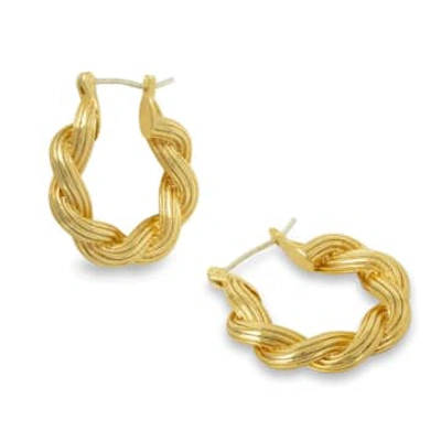 Shop Ashiana London Mila Gold Hoop Earrings