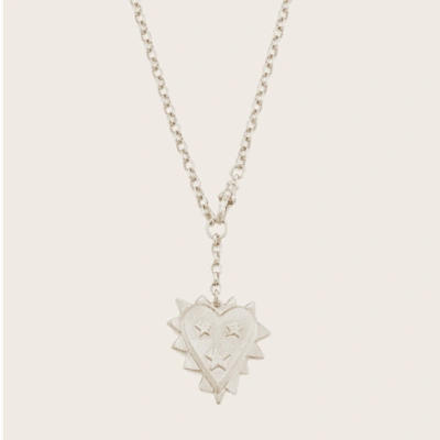 Shop Last Night I Dreamt Harry Rocks Jagged Heart Necklace In Gold
