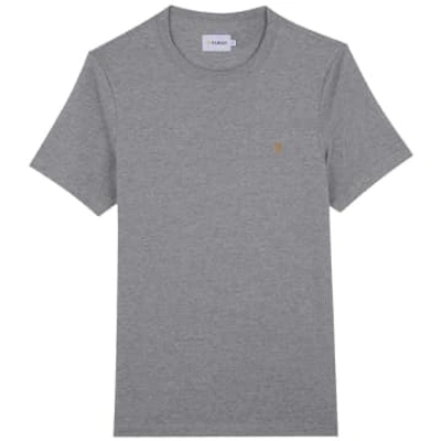 Shop Farah New Danny T-shirt In Grey