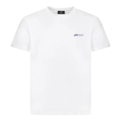 Shop Paul Smith Tilt Logo T-shirt In White