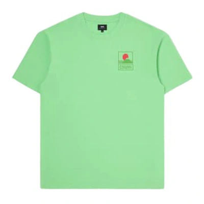 Shop Edwin Mt Fuji Short-sleeved T-shirt (summer Green)