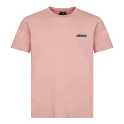 Shop Paul Smith Tilt Logo T-shirt In Pink