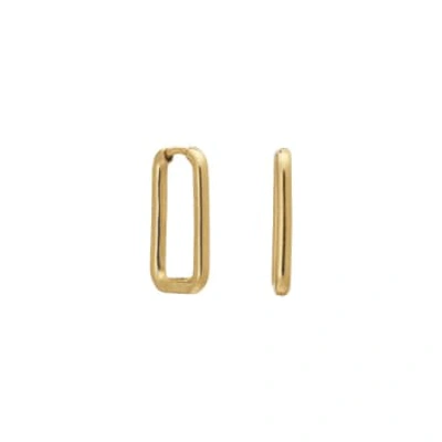 Shop Rachel Jackson Oval Link Hoop Earrings In Gold