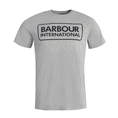 Shop Barbour International Graphic Tee Anthracite Marl