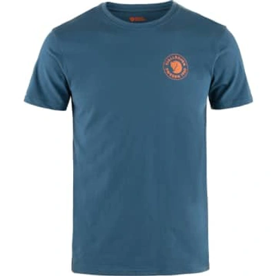 Shop Fjall Raven 1960 Logo Short-sleeved T-shirt (indigo Blue)