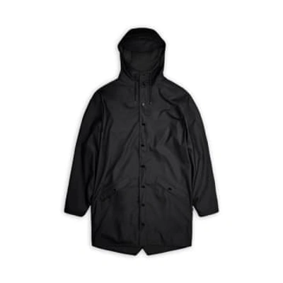 Shop Rains Jackets Chubasquero Long Jacket In Black