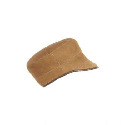 Shop Gushlow & Cole Leather Bound Shearling Cap