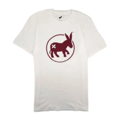 Shop Sensa Cunisiun T-shirt Circle Logo Uomo White/bordeaux