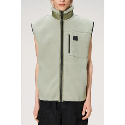 Shop Rains Yermo Fleece Vest In Green