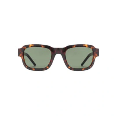 Shop A.kjaerbede Halo Demi Tortoise Sunglasses