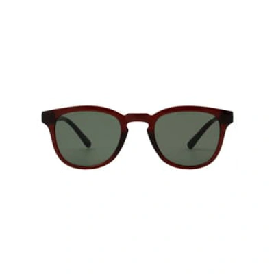 Shop A.kjaerbede Bate Brown Transparent Sunglasses