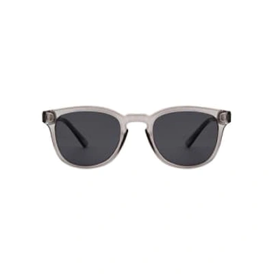 Shop A.kjaerbede Bate Grey Transparent Sunglasses