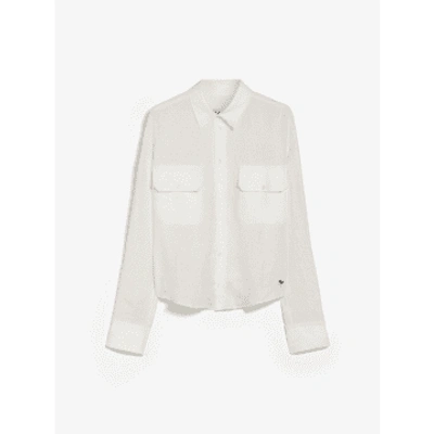 Shop Max Mara Weekend Popoli Printed Cotton Shirt Size: S, Col: White