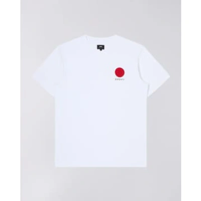 Shop Edwin Japanese Sun T-shirt In White