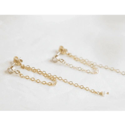 Shop Merci Clodette Gabrielle Earrings In Gold