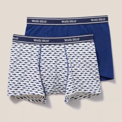 Shop White Stuff 2 Pack Boxers In White