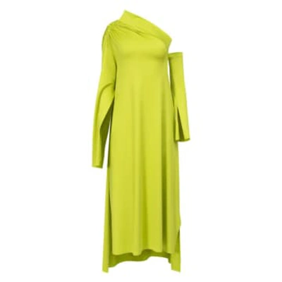 Shop Xenia Terri Dress In Lime Green