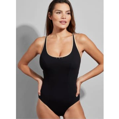 Shop Empreinte Cosmic Swimsuit In Black