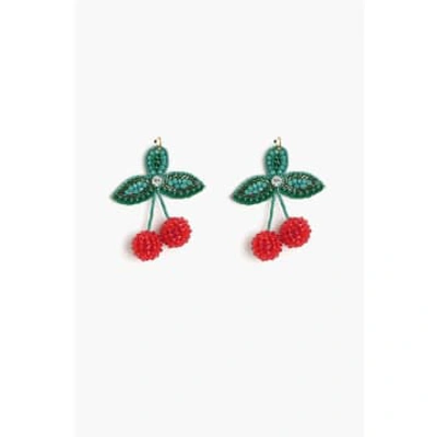 Shop America & Beyond Cherry Handmade Beaded Earrings