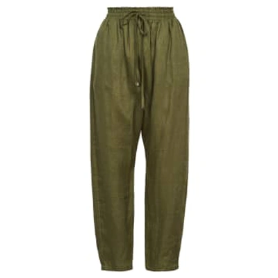 Shop Eb & Ive Khaki Studio Relaxed Pant In Neutrals