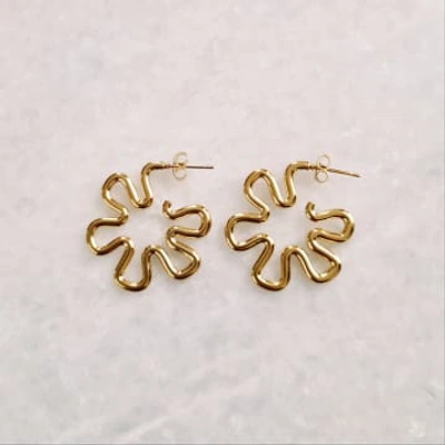 Shop Golden Ivy Ruelle Stainless Steel Earrings Gold
