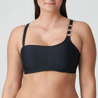Shop Prima Donna Damietta Padded Strapless Bikini Top Black