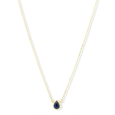 Shop Ashiana Blossom Necklace Navy Blue
