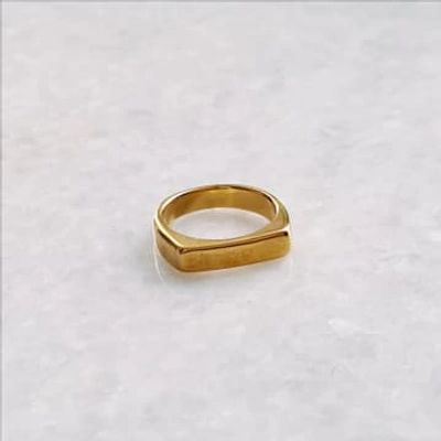Shop Golden Ivy Luna Stainless Steel Ring Gold