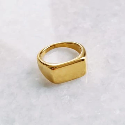 Shop Golden Ivy Cailin Stainless Steel Ring Gold