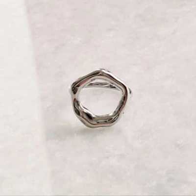 Shop Golden Ivy Millie Stainless Steel Ring In Metallic