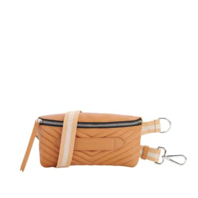 Shop Marie Martens Coachella Quilted Camel Belt Bag