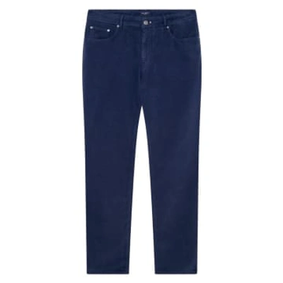 Shop Hackett Moleskin Trouser In Blue