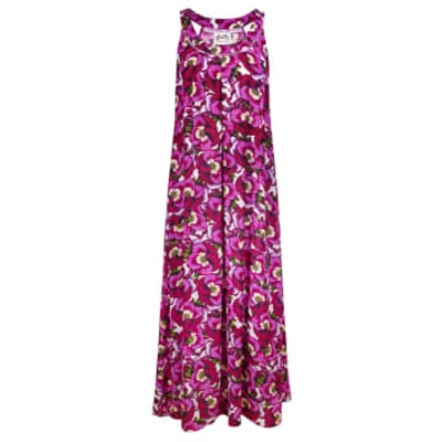 Shop Maryan Mehlhorn M3014 Dress In Pansy Pink